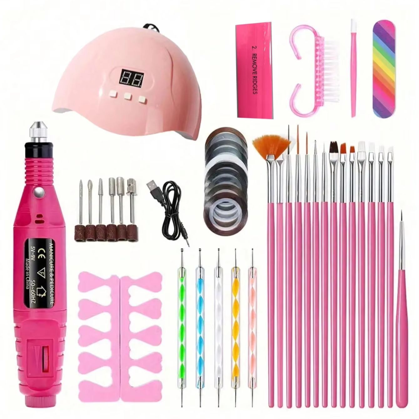 Kit d'extension d'ongles en ge - Nail Art Ombre avis et prix