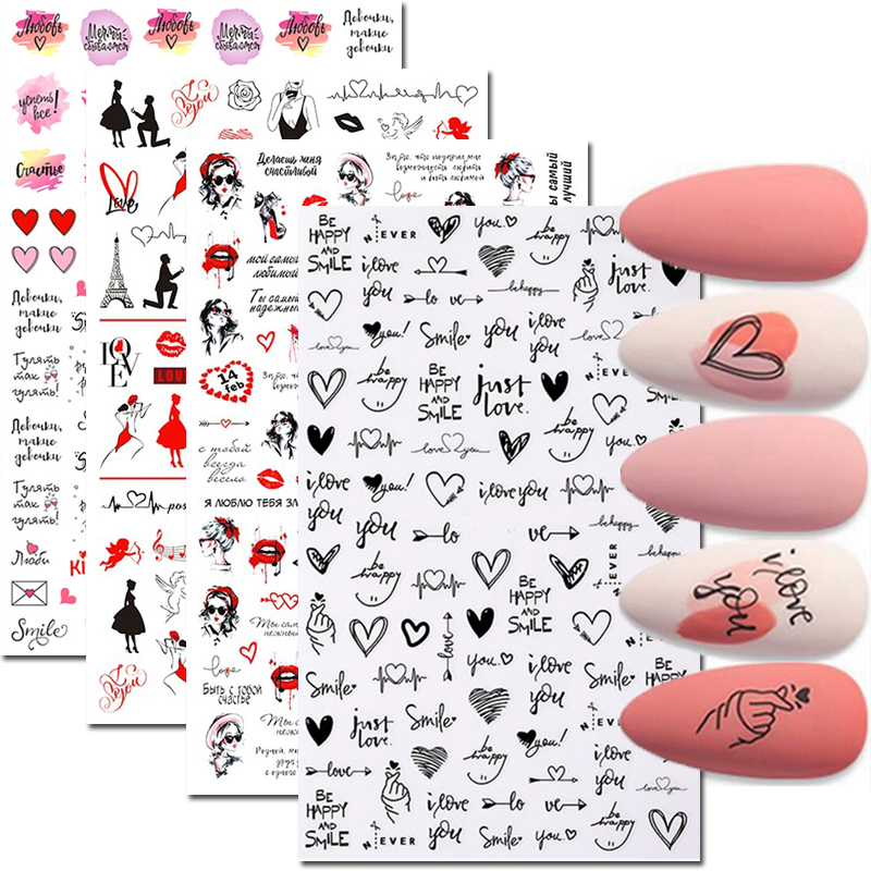 Autocollants pour ongles, lett - Nail Art Valentines Day avis et prix