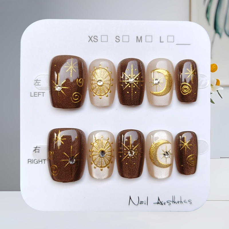 10 pièces automne et hiver sér - Nail Art Press On avis et prix
