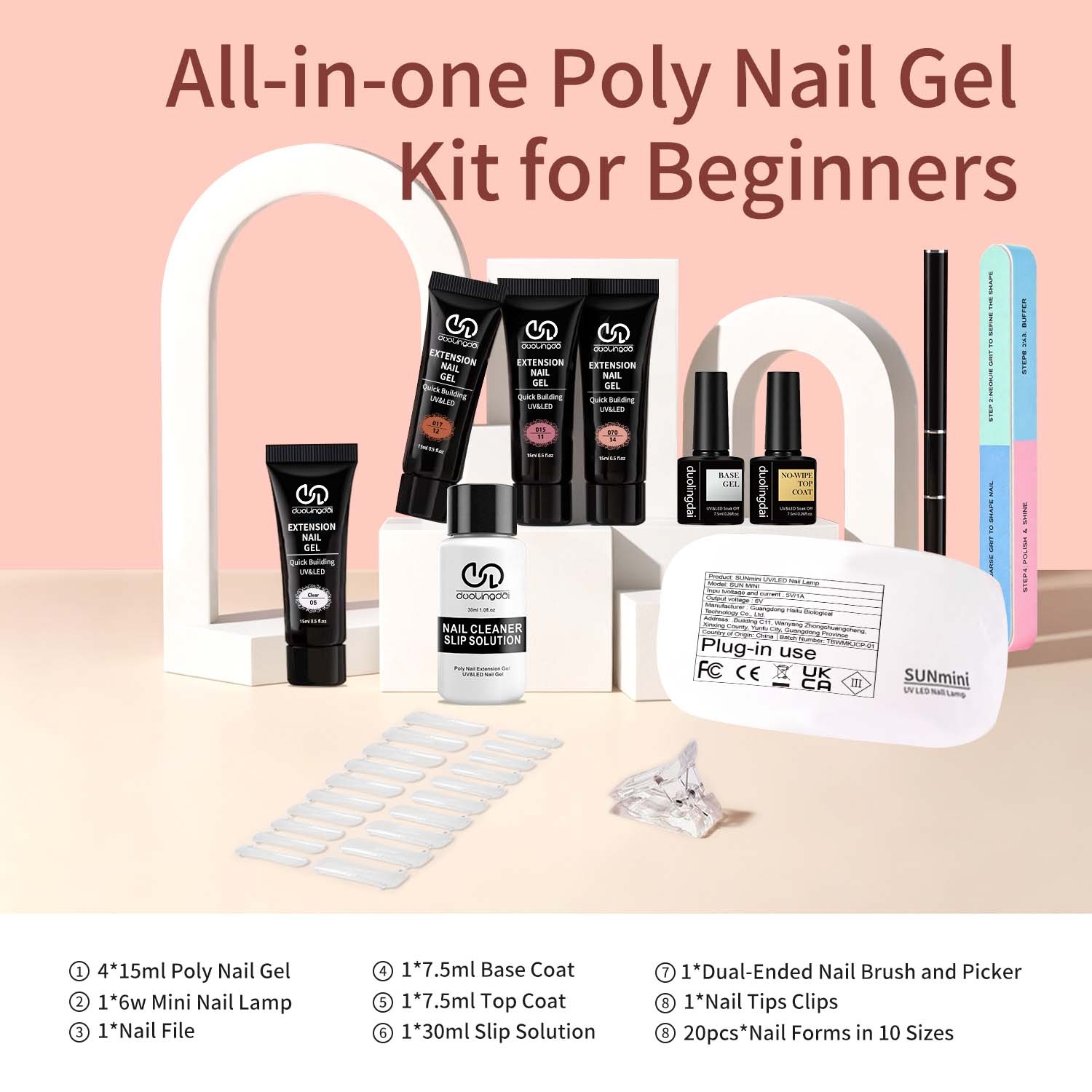 DOULINGDAI Kit de Gel d'Extens - Nail Art Ombre avis et prix