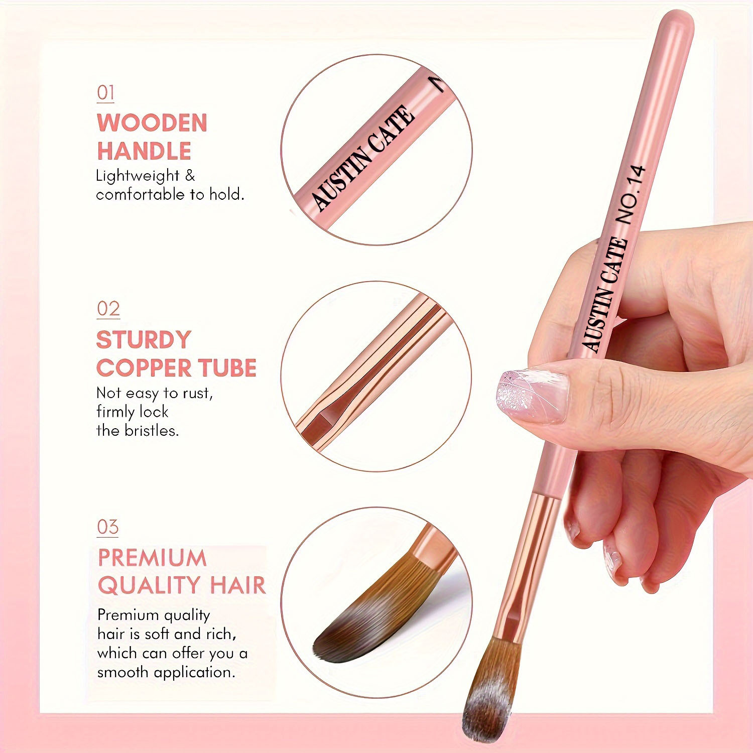 Kolinsky – ensemble de pinceau - Nail Art Ombre avis et prix