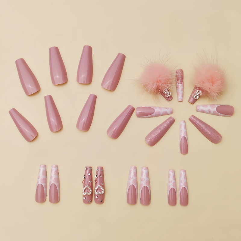 Faux-ongles à pression carrés  - Nail Art Press On avis et prix