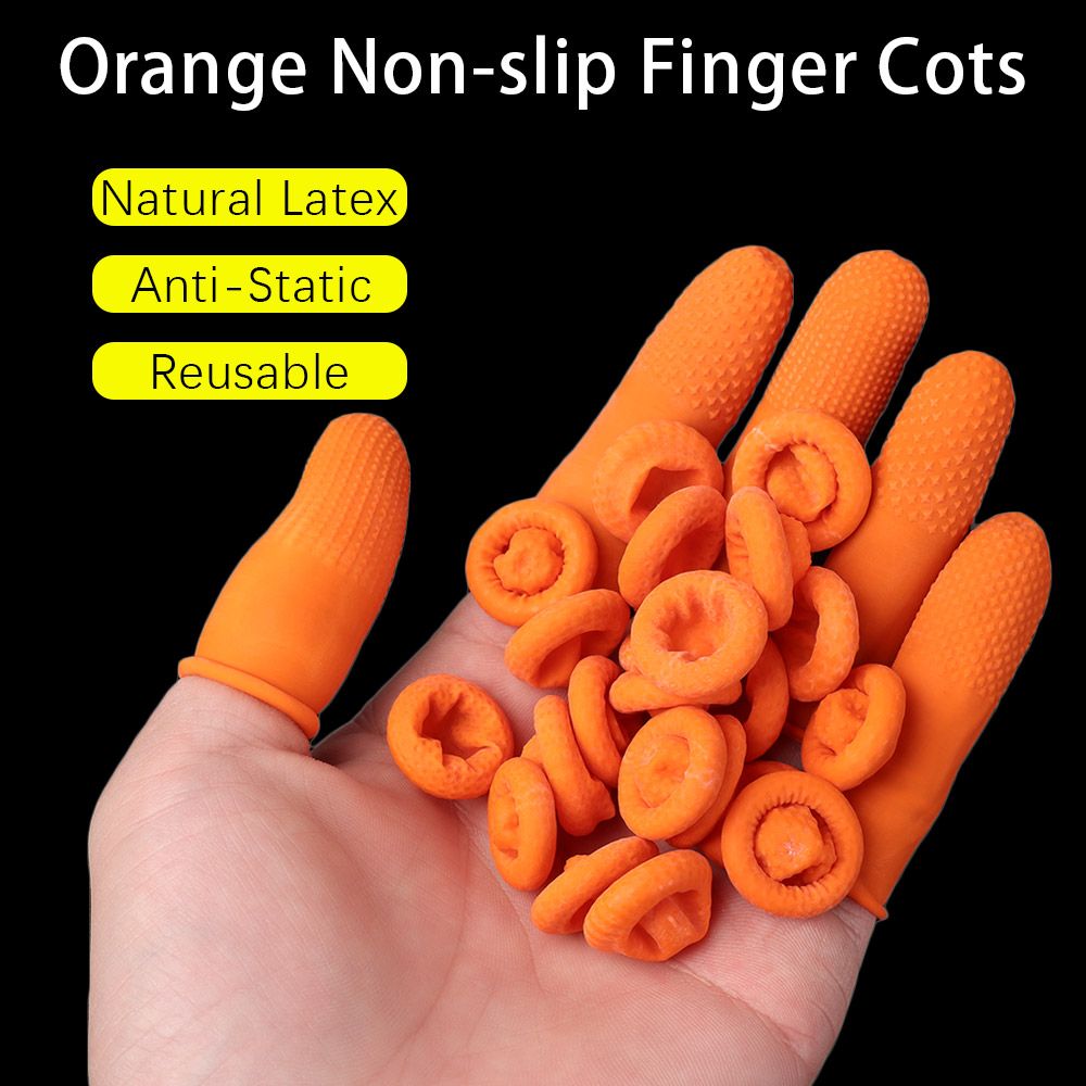 100 pièces, gants en caoutchou - Nail Art Orange avis et prix